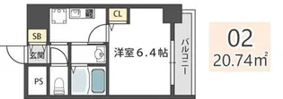 グランパシフィック大国町【2階】の間取り