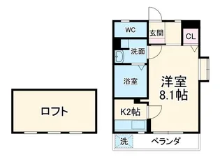 ニューエレガント東山【2階】の間取り