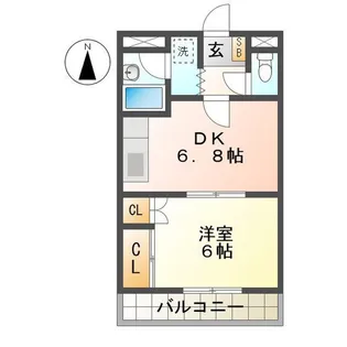 サンタプレイス【1階】の間取り