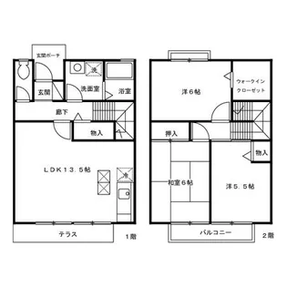 東京都三鷹市野崎4【一戸建】の間取り