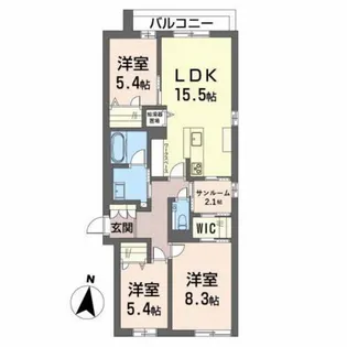 アルタ・クオリタ【2階】の間取り