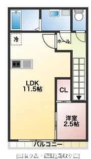 Prevoyance桜並木駅東【2階】の間取り