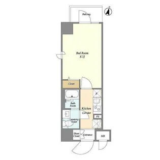 LIME RESIDENCE HIRATSUKA WEST【9階】の間取り