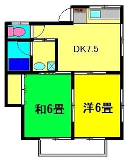 キャスルハイツ【2階】の間取り