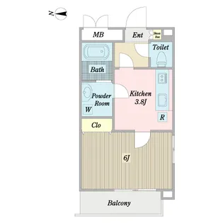三桂マンション【2階】の間取り