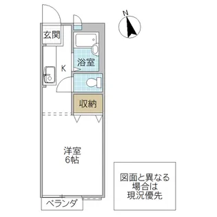 1Kの間取り画像