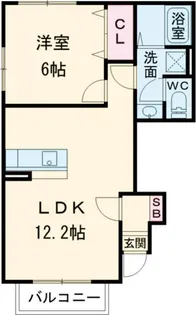 K-idealTOSU(ケーディアルトス)II A棟【1階】の間取り