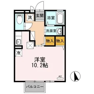 ハウス・クレール【1階】の間取り