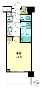 クオリア南麻布【4階】の間取り