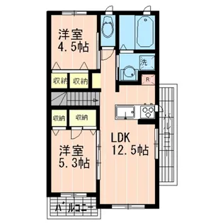 悠久【2階】の間取り