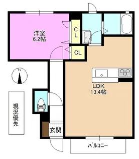 メゾンきらら【1階】の間取り