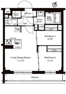 urbanpark(アーバンパーク)方南町2【3階】の間取り