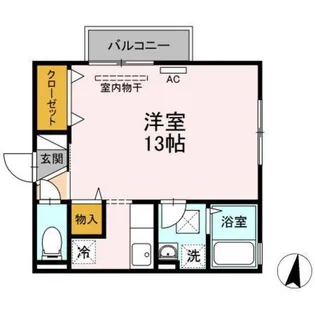 リビングタウン豊成 C棟【2階】の間取り