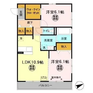 プレベール【3階】の間取り