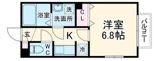 アムール SKR【2階】の間取り
