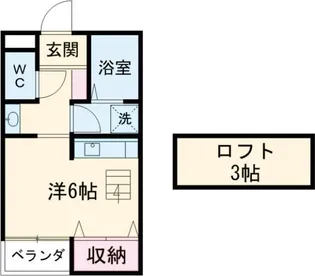 palm小金井【2階】の間取り