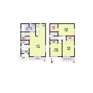 神奈川県平塚市南原1【一戸建】の間取り