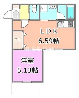千葉県千葉市中央区登戸3【アパート】の間取り