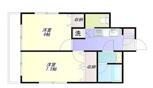 東京都三鷹市新川6【アパート】の間取り