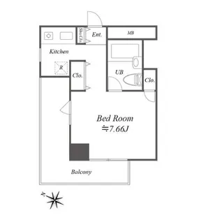 メゾン・ド・ヴィレ麻布台【6階】の間取り