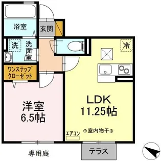 グレイスヴィラ東中山【1階】の間取り