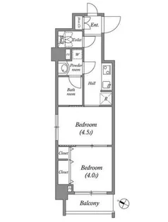 ルクレ代田橋【2階】の間取り