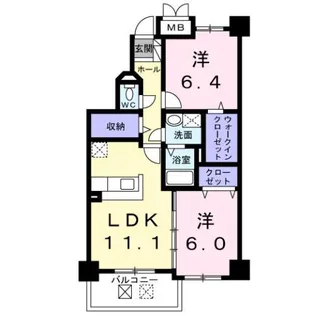 カイラス・ドルフ【1階】の間取り