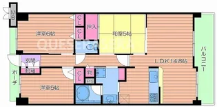 レジディア都島II【8階】の間取り