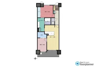 2LDKの間取り画像