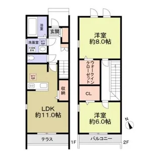 千葉県柏市大室【一戸建】の間取り