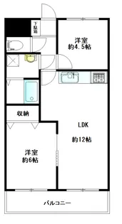 東財パステルメゾン昭島【3階】の間取り