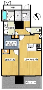 MJR熊本ザ・タワー【2階】の間取り