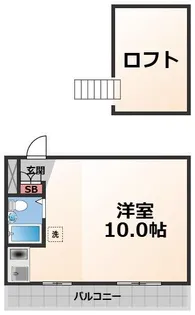 1Rの間取り画像