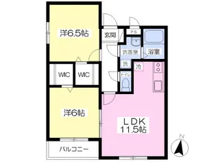 リバーユ A【3階】の間取り