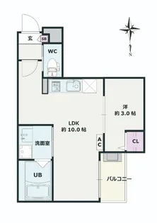 Jack motoshibatanishiI【1階】の間取り