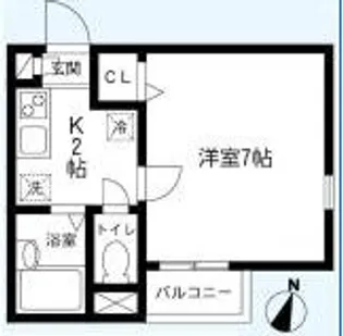 アルテミス江の島【3階】の間取り
