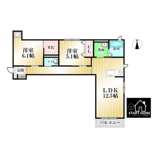 BEREOコンフォート北島田A【3階】の間取り