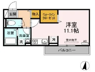 プレンティー新徳田【2階】の間取り