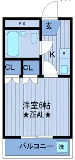 甲和マンション【1階】の間取り