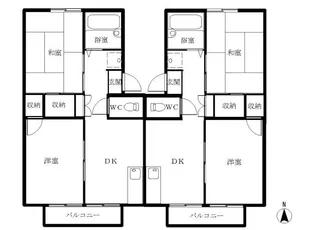 セジュールダイモンA【2階】の間取り