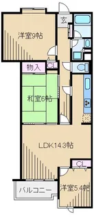 神奈川県横浜市港北区大豆戸町【マンション】の間取り