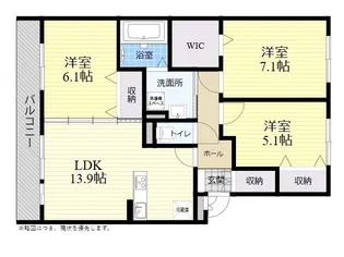 3LDKの間取り画像