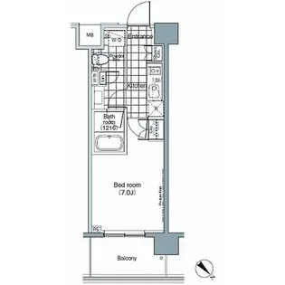 東京都港区赤坂6【マンション】の間取り