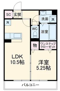 新川崎ヴィラージュB【2階】の間取り