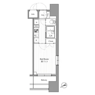 スペーシア梅屋敷【2階】の間取り