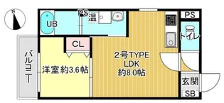 ディーポルタ・アレグリア【2階】の間取り