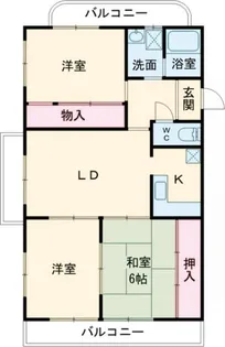 ユートピアタウンII【6階】の間取り