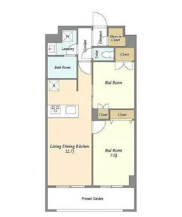 メゾンドオンディーヌ【3階】の間取り