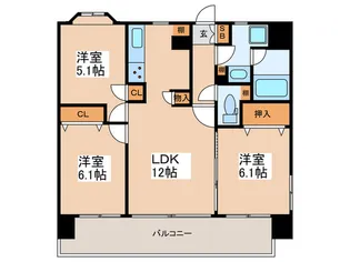 ライオンズマンション葛飾青戸【14階】の間取り