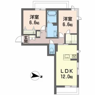 ベアーレ【1階】の間取り